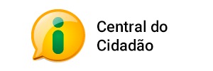 banner com logotipo e letering da central do cidadão